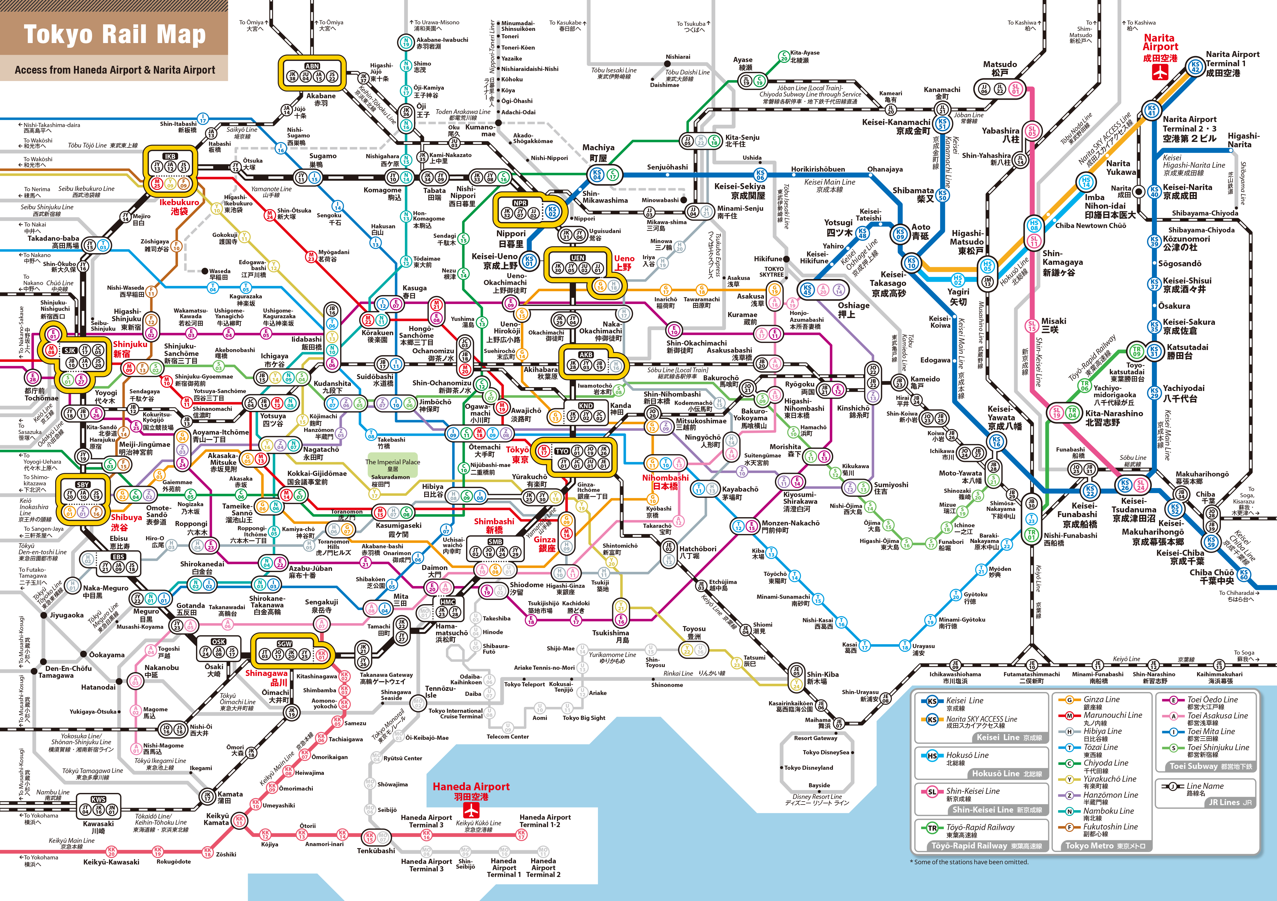 Tokyo Rail Map