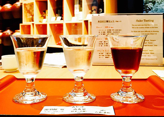 日本の酒情報館：日本酒３種飲み比べ